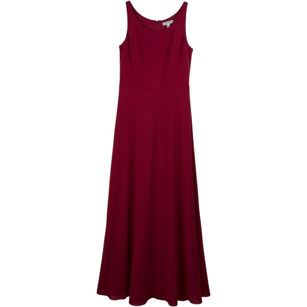 Maxi Dress Womens Size 0 Red Open Back Tie Detail Formal Gown